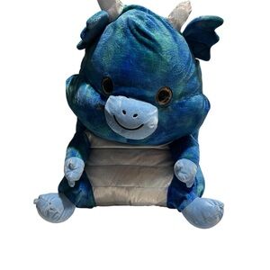 23" Belly Buddy Dragon Blue Green Stuffed Plush Kids Toy Animal